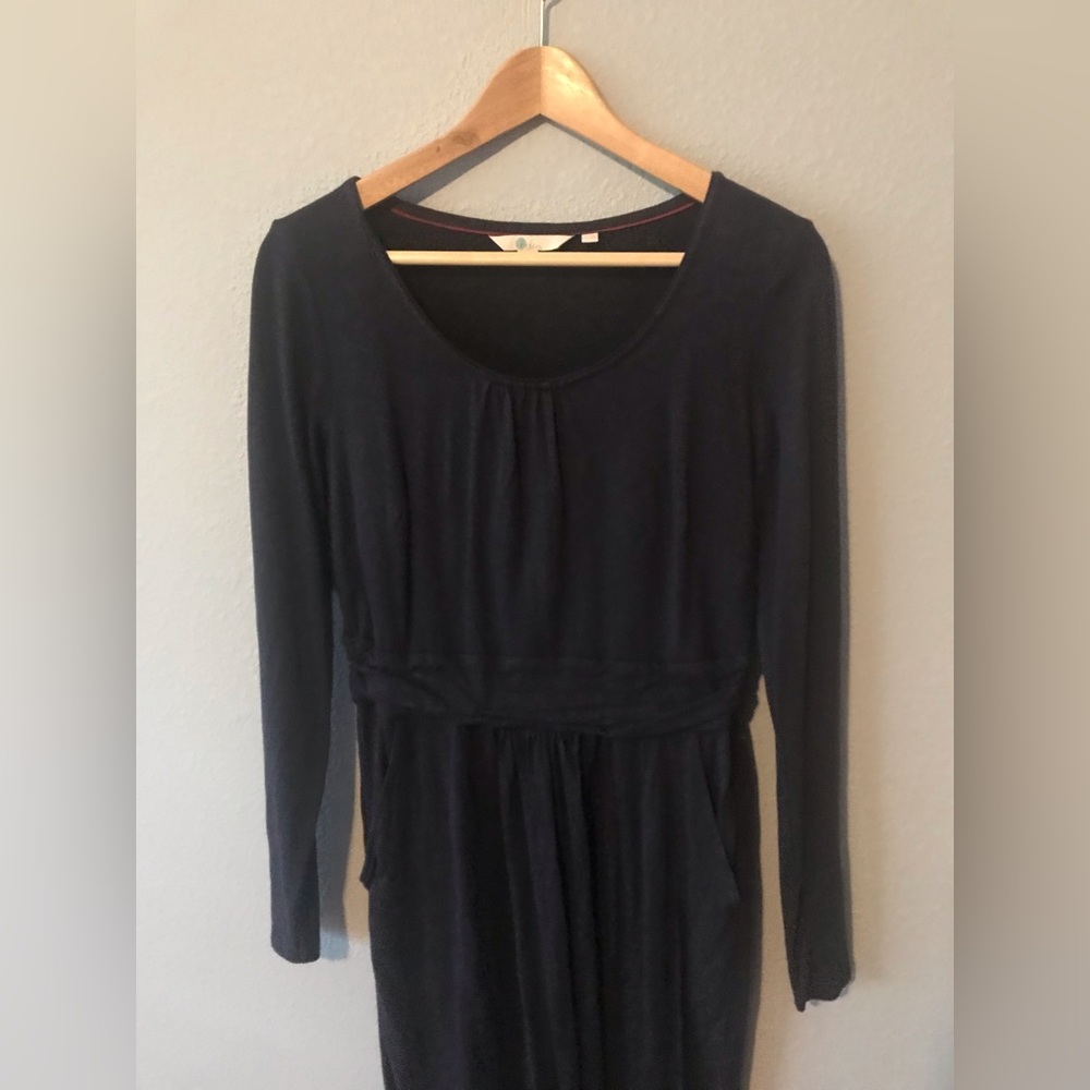 EUC Boden long sleeve navy dress US8